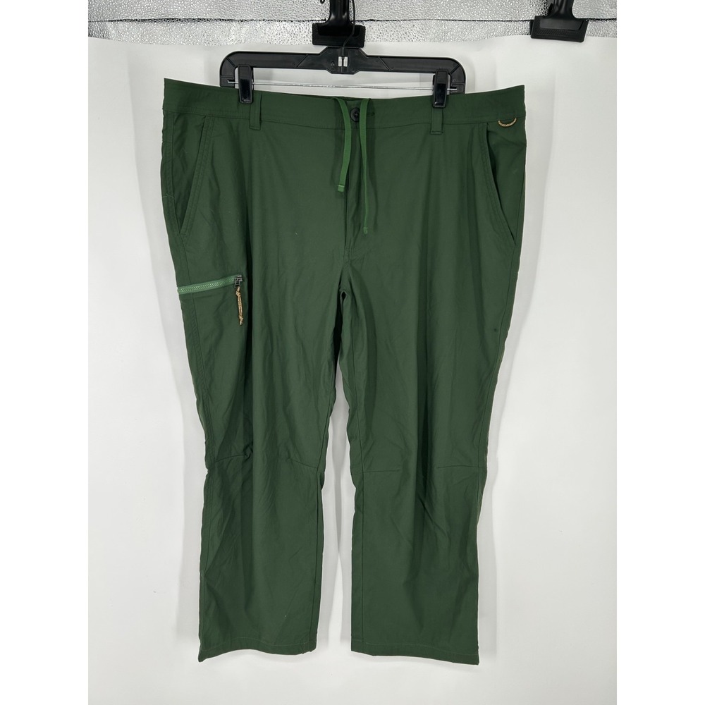 REI Co Op Trailmade Pants Mens Size 42x26 Green Hiking Outdoor‎ Drawstring Nylon